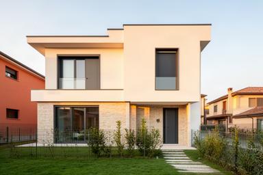 Villetta a schiera su due livelli con giardino privato e ingresso indipendente a Mantova